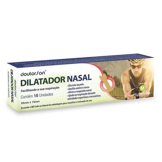 Imagem de Dilatador Nasal Tamanho M Sancare 10 Unidades