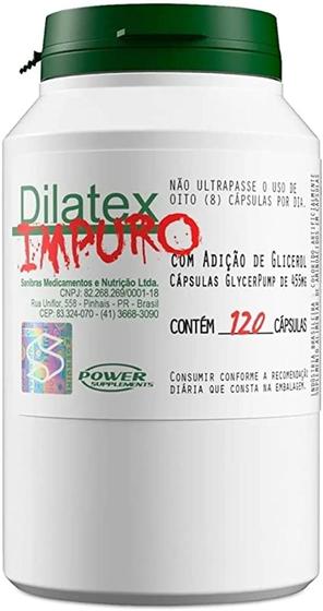 Imagem de Dilatex Impuro 120 Caps - Glicerol + Arginina + B. Alanina