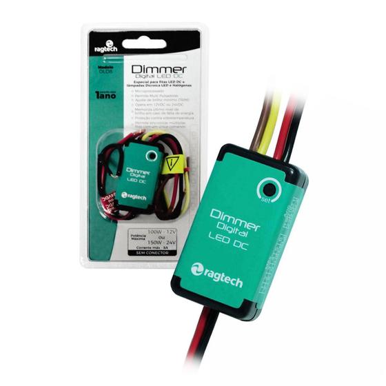Imagem de Dimmer Digital Ragtech Dld8, Fita E Lâmpadas Led Dc,