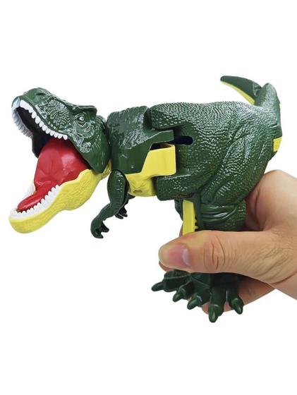 Imagem de Dino Attak Verde Rex Com Luzes E Sons Realistas Gira 360 Diversão Garantida