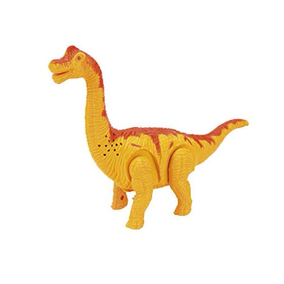 Imagem de Dinossauro Apatossauro Vale dos Dinossauros com Luzes e Som Amarelo - DNP-409 - Fênix
