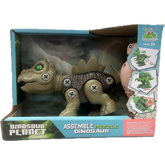 Imagem de Dinossauro Brinquedo Monta E Desmonta Verde Escuro Rs046-1