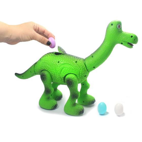 Imagem de Dinossauro Brinquedo O Bom Dinossauro - Bota Ovo Emite Sons e Anda.