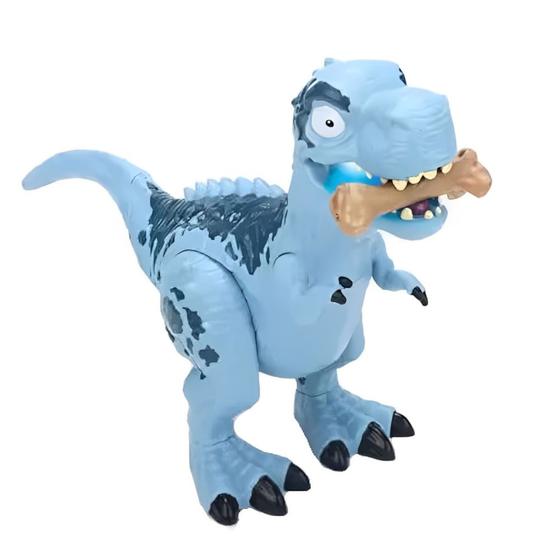 Imagem de Dinossauro com Luz e Som - T-Rex Voraz - Azul - Dino State - 24 cm - ST Import