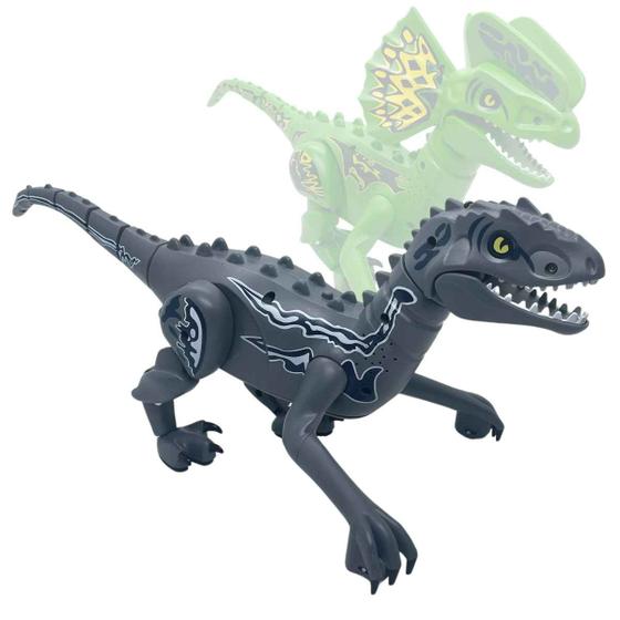 Imagem de Dinossauro Controle Remoto - Zippy Toys - Com Bateria Recarregável Som e Movimento