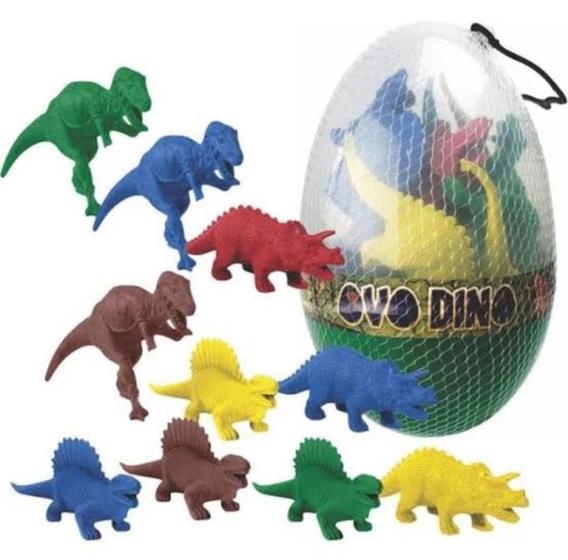 Dinossauro de brinquedo no ovo com 10 peças - Master toy - Bonecos ...
