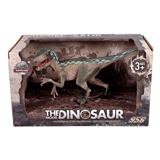 Imagem de Dinossauro de Brinquedo The Dinosaur Model Velociraptor Verde KZ956-203G - Dorémi