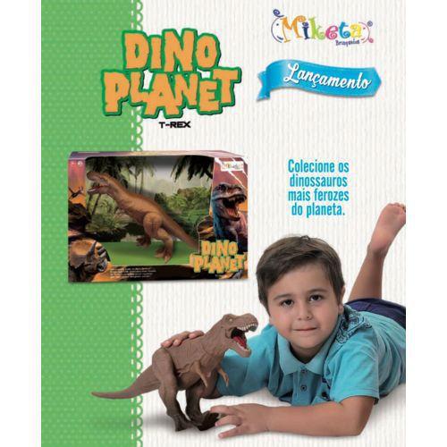 Imagem de Dinossauro De Nivil Miketa Dino Planet T-rex De Vinil Articulado