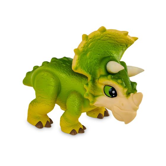 Imagem de Dinossauro Dino Baby Bonecos Articulado Top Jurassic World Triceratops Verde Cód. 1806