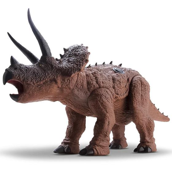 Imagem de Dinossauro Dinopark Hunters Triceratops com Som Bee Toys 0581 24M+