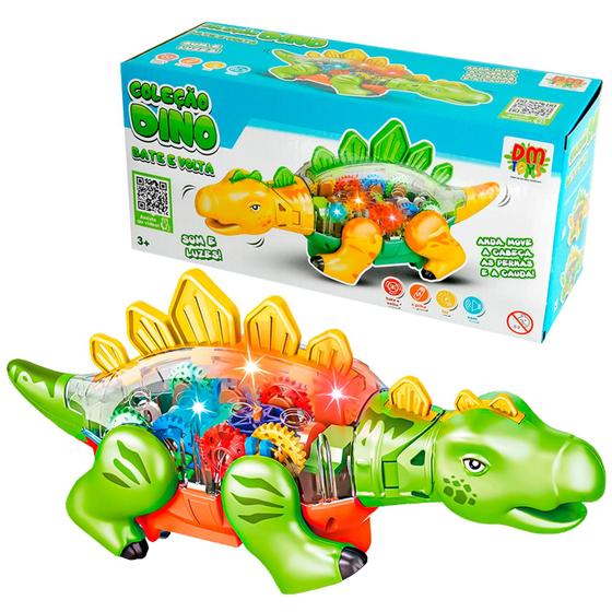 Imagem de Dinossauro Divertido Bate E Volta Show De Sons E Luzes DMT6505 Dm Toys