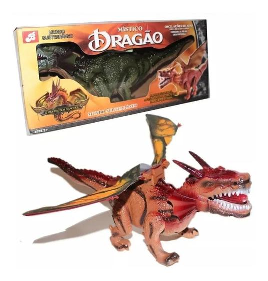 Imagem de Dinossauro Dragão 45 Cm Bate Asas, Anda e Acende Luz.