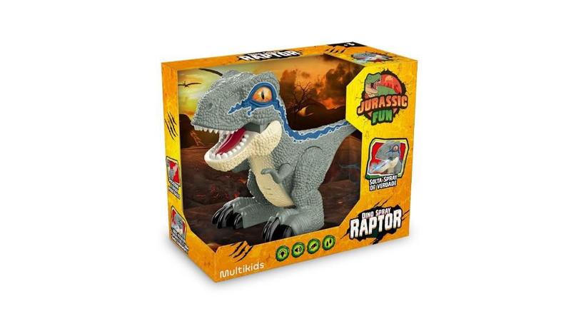 Imagem de Dinossauro Jurassic Fun Dino Spray Raptor - Multikids