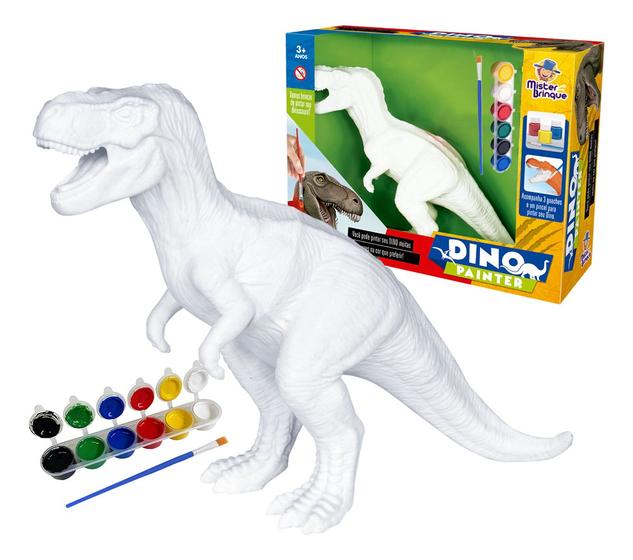 Imagem de Dinossauro Rex Dino Painter Para Colorir Com Guache