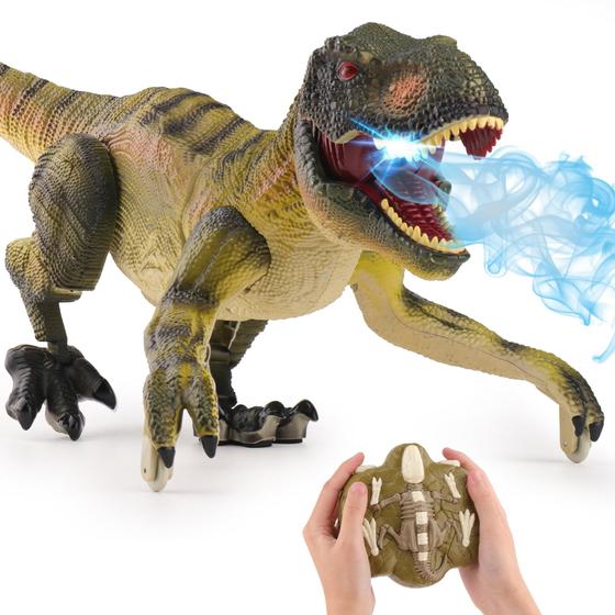 Imagem de Dinossauro Robô Rc PREBOX - Controle Remoto para Meninos (5-7 anos)