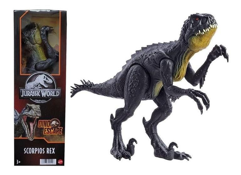 Dinossauro Scorpios Rex Jurassic World 30 Cm - Mattel - Bonecos ...