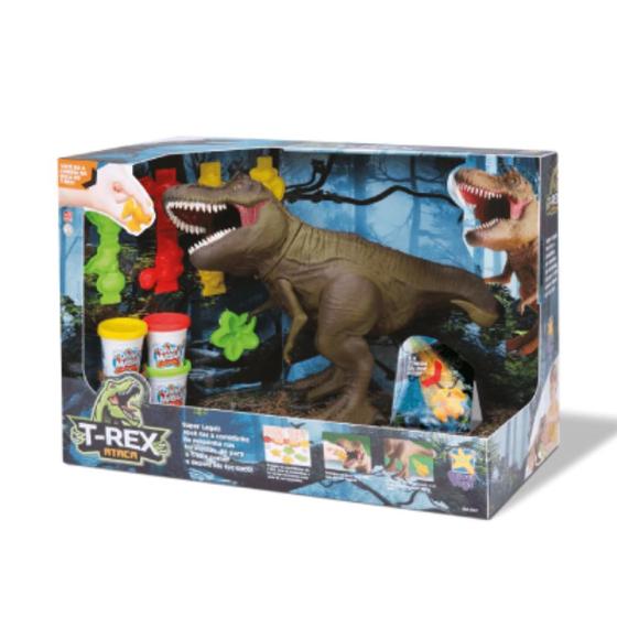 Imagem de Dinossauro T-Rex Ataca Massinha de Modelar  DiverToys