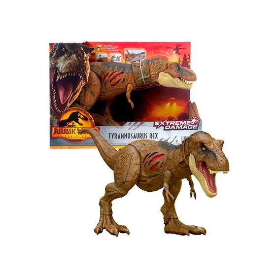 Dinossauro T-Rex Jurassic World Dominion Dano Extremo Mattel HGC19 Menor preço em Dinossauro T-Rex Jurassic World Dominion Dano Extremo Mattel HGC19