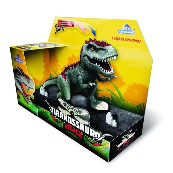 Imagem de Dinossauro Tiranossauro Attack Com Som - Adijomar Brinquedos