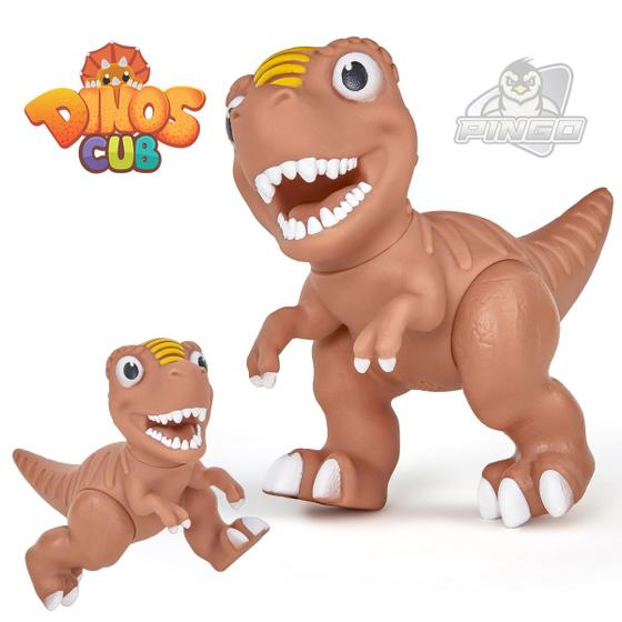 Imagem de Dinossauro tiranossauro rex boneco brinquedo articulado