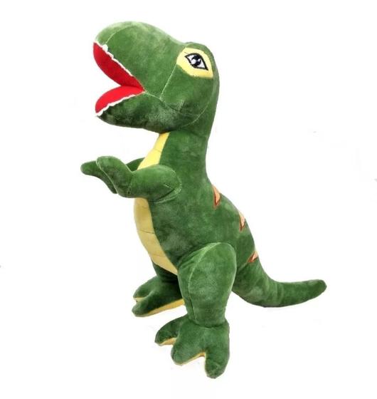 Imagem de Dinossauro Tiranossauro Rex Pelúcia Green 32 Cm Altura