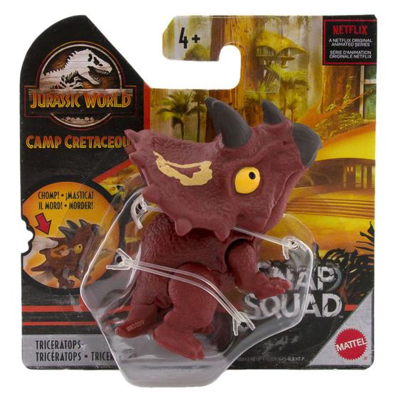 Imagem de Dinossauro Triceratops - Snap Squad - Jurassic World - Mattel