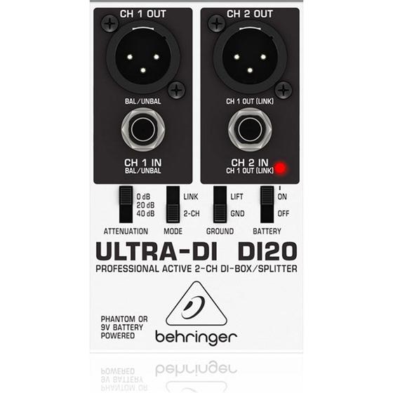 Imagem de Direct Box Ativo 2 canais - Behringer Ultra DI20