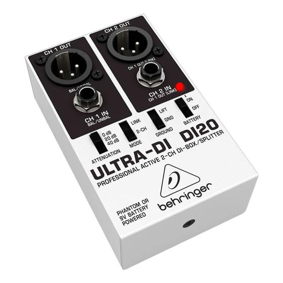 Imagem de Direct Box Behringer DI 20 Ativo