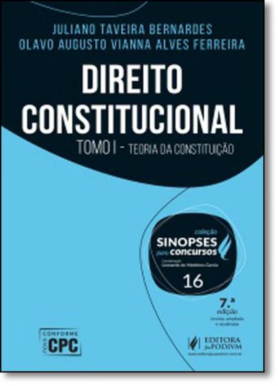 Imagem de Direito Constitucional: Teoria da Constituição - Vol.16 - Tomo 1 - Coleção Sinopses Para Concursos - JUSPODIVM