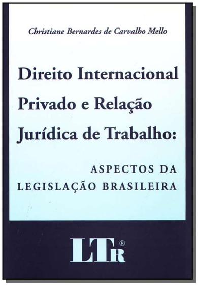 Imagem de Direito internacional privado e relacao juridica de trabalho