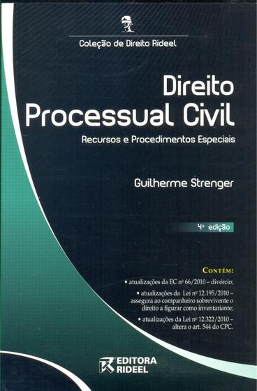 Imagem de Direito Processual Civil - Recursos e Procedimentos Especiais - Coleção de Direito Rideel