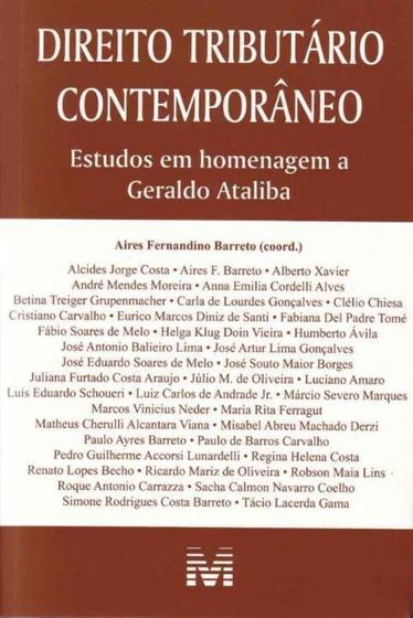 Imagem de Direito Tributário Contemporâneo - Estudos em Homenagem a Geraldo Ataliba - MALHEIROS EDITORES