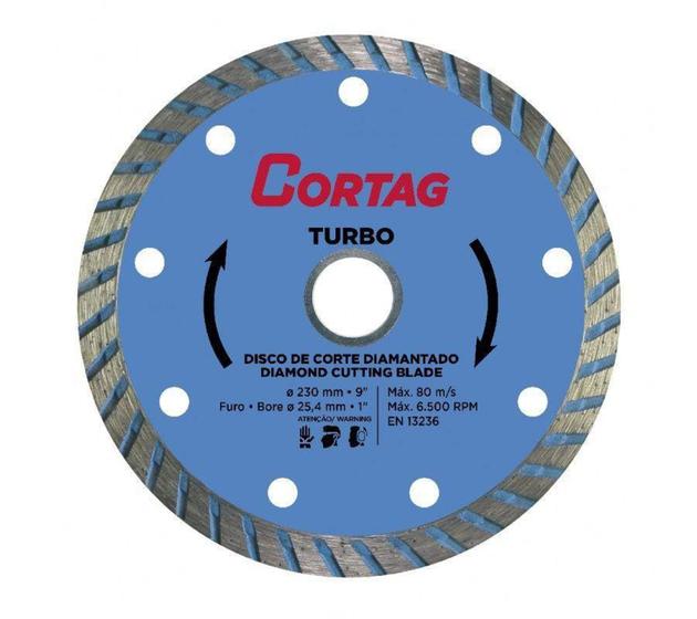 Imagem de Disco Corte Diamantado Turbo 230Mm Cortag