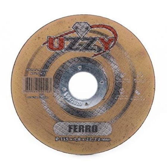 Imagem de Disco Corte Ferro Abrasivo 115x1,8x22,22mm Uzzy