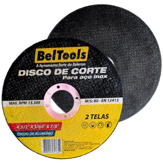 Imagem de Disco Corte Fino Inox 4.1/2 X 1,0 Esmerilhadeira 100 Pçs