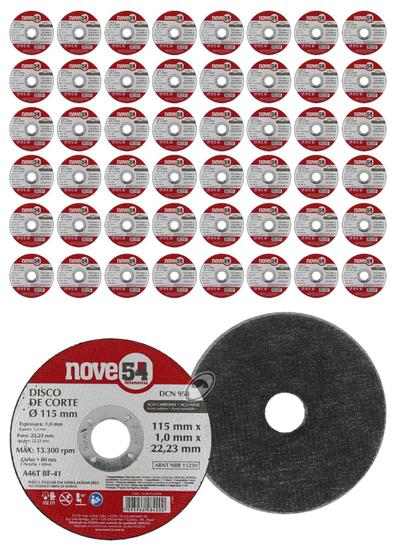 Disco De Corte 115mm x 1,0mm x 22,23mm 50 Unidades - Nove54 Menor preço em Disco De Corte 115mm x 1,0mm x 22,23mm 50 Unidades - Nove54