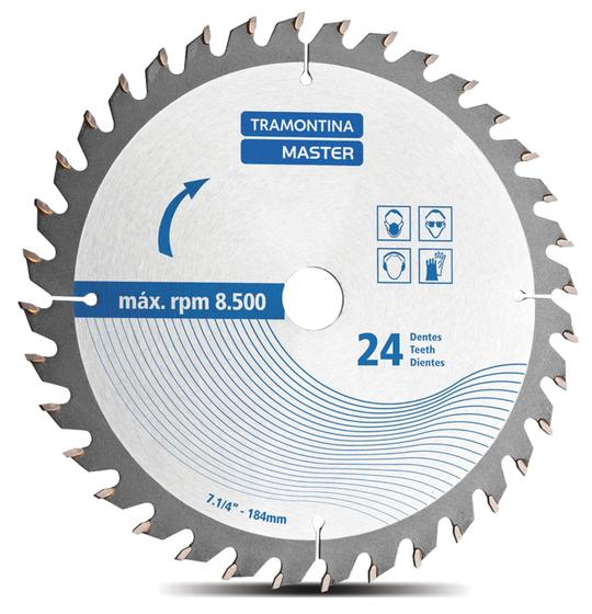 Imagem de Disco de Corte 7.1/4" 36 Dentes Tramontina para Serra Circular