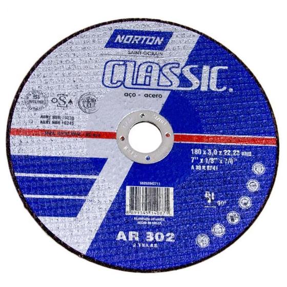 Imagem de Disco De Corte 7 X 1/8 X 7/8 (2T) Classic Ar302 Norton