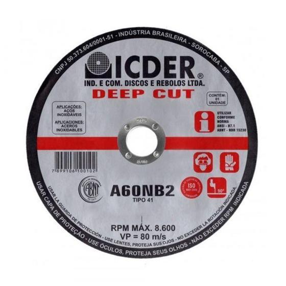 Imagem de Disco de corte  7 X 116 X 78  DEEP CUT  Icder