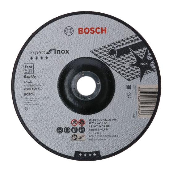 Imagem de Disco de Corte 7" X 1,6Mm X 7/8" Expert Inox Centro Deprimido Bosch