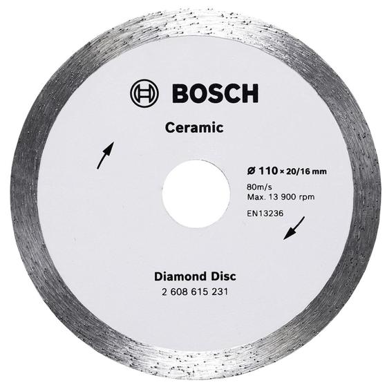 Imagem de Disco de Corte Diamantado Cerâmico Liso - 2608615231-000 - BOSCH