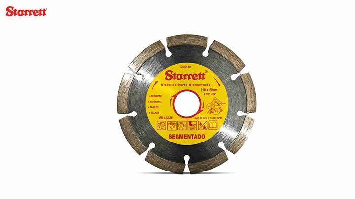 Imagem de Disco de Corte Diamantado segmentado 110mm x 20mm - Starrett