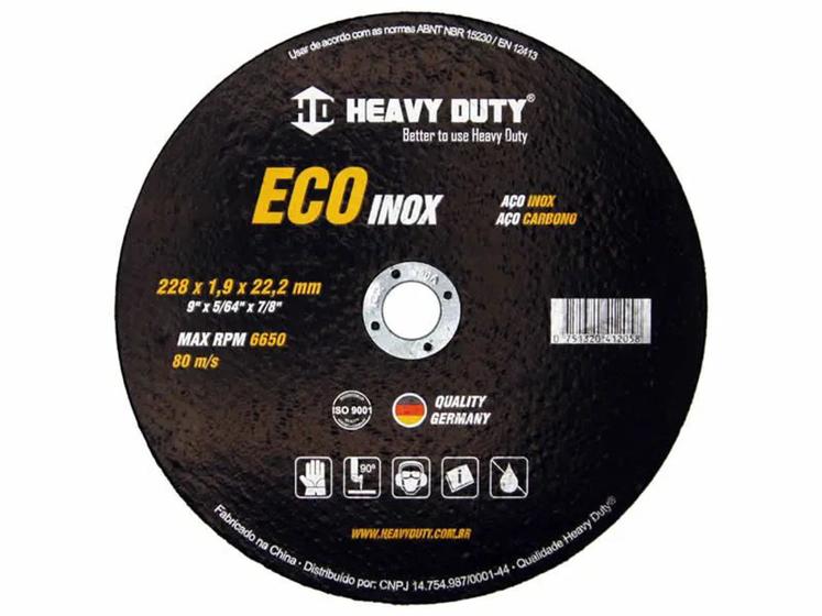 Imagem de Disco de Corte Ecoinox 228mm 9" - Heavy Duty