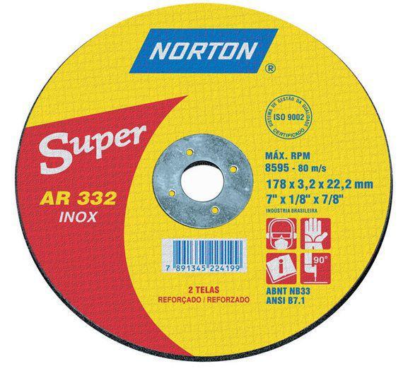 Imagem de Disco de Corte Inox 228,6 x 3,0 x 22,2mm - Norton