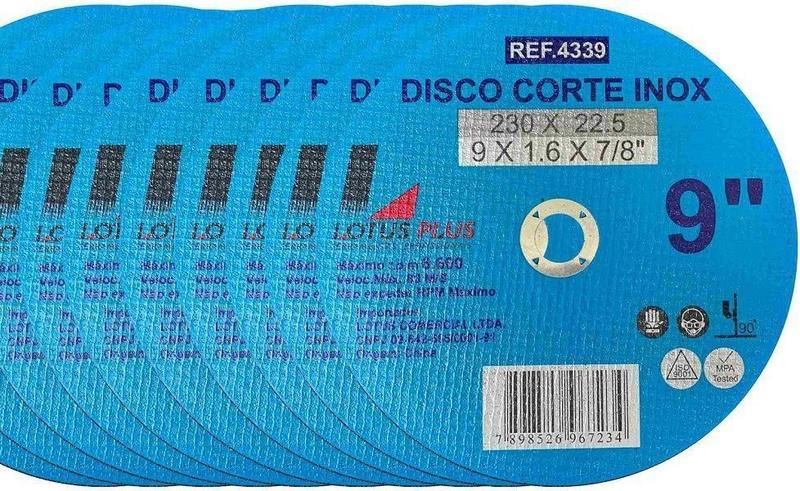 Imagem de Disco De Corte Inox 9 Polegadas Lotus Plus 10 Peças