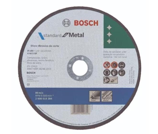 Imagem de Disco de Corte para Metal Bosch Standard Eco 7'' 1,6mm G46