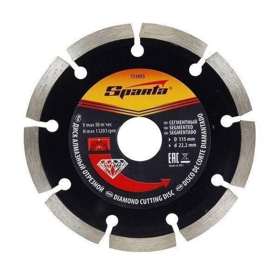 Imagem de Disco De Corte Segmentado 115X22,2Mm 7310555 - Mtx
