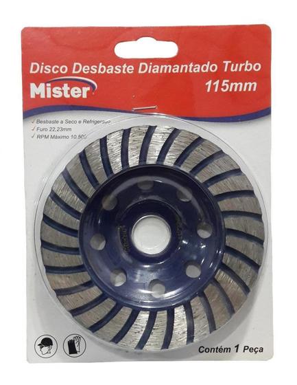 Imagem de Disco de Desbaste Diamantado Turbo 115mm - Mister