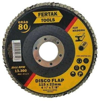 Imagem de Disco de Desbaste Fertak Flap Disc Maxi N 80 115 X 22mm 4.5