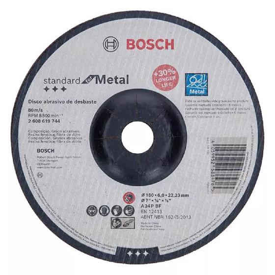 Imagem de Disco de Desbaste Para Ferro 7'' X 1/4'' X 7/8'' Standard (2608619744) - Bosch